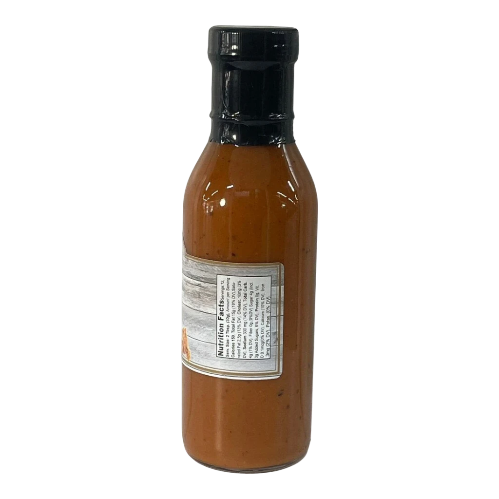 Broke Man's Pantry Awesome Sauce in a glass bottle with a black cap and nutrition facts label.